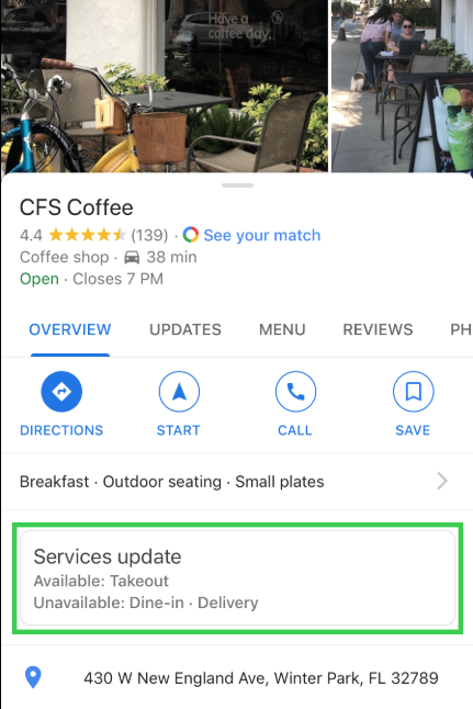 google business services update