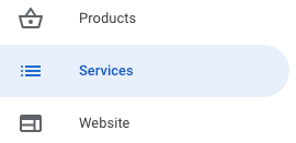 how to change services category google